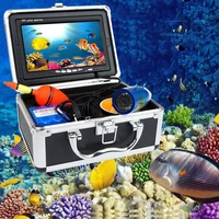 7 inch tft hd 720p underwater fishing video camera kit 12 pcs led lights fish finder inspection 10m 15m 30m cable