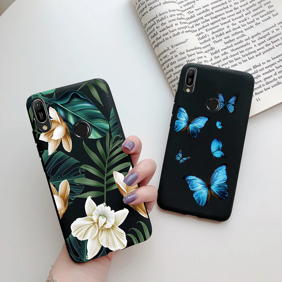 for huawei y6 2019 case daisy flower cover huawei y6 2019 silicone fundas soft phone case for huawei y 6 y6 2019 mrd lx1 coque free global shipping