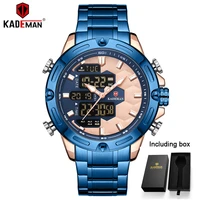 kademan men watchfashion outdoor sports back light digital wristwatch 30 meter waterproof military mens watchs male alarm clock
