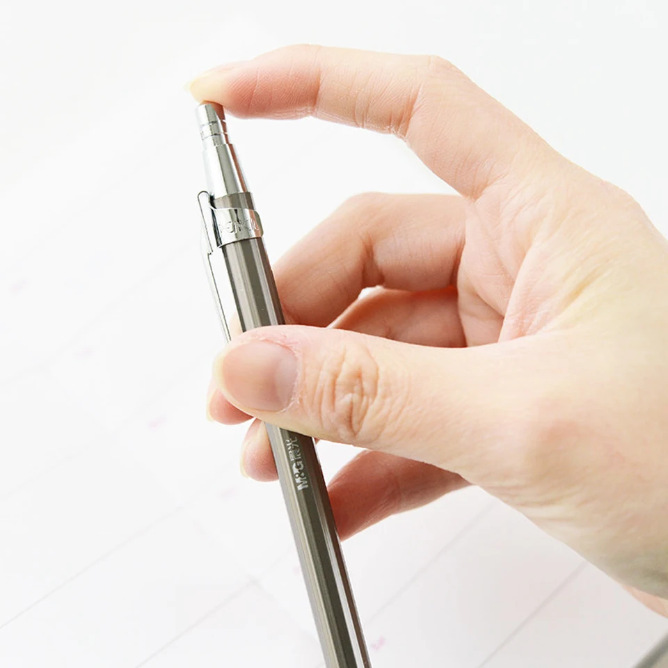 Карандаш автоматический металлический 0 5/0 7 мм 2 шт./лот|m&g mechanical pencil|mechanical pencilquality