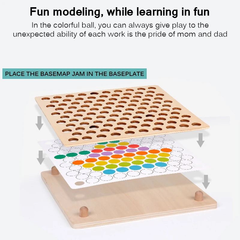 

Kids Toys Montessori Wooden Toys Hands Brain Training Clip Beads Puzzle Board Math Game Baby Early Educational Toys For Children