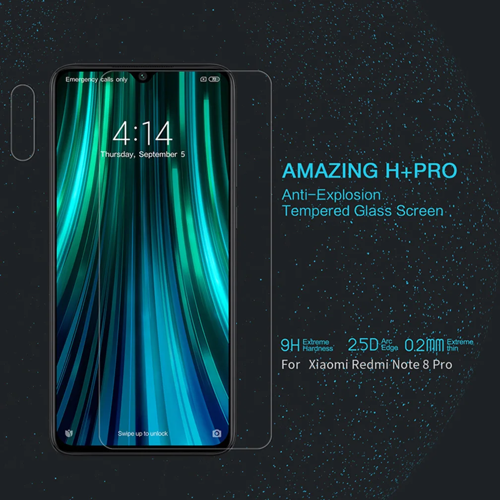 NILLKIN Закаленное стекло пленка для Xiaomi Redmi Note 8 pro Amazing H/H+ Pro Nano Анти-взрыв 9H жесткий защитный экран протектор