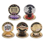Poker Card Guard Protector Metal Token Coin с пластиковым покрытием Texas Poker Chip Set Poker Hot Quality LAS VEGAS Button Game