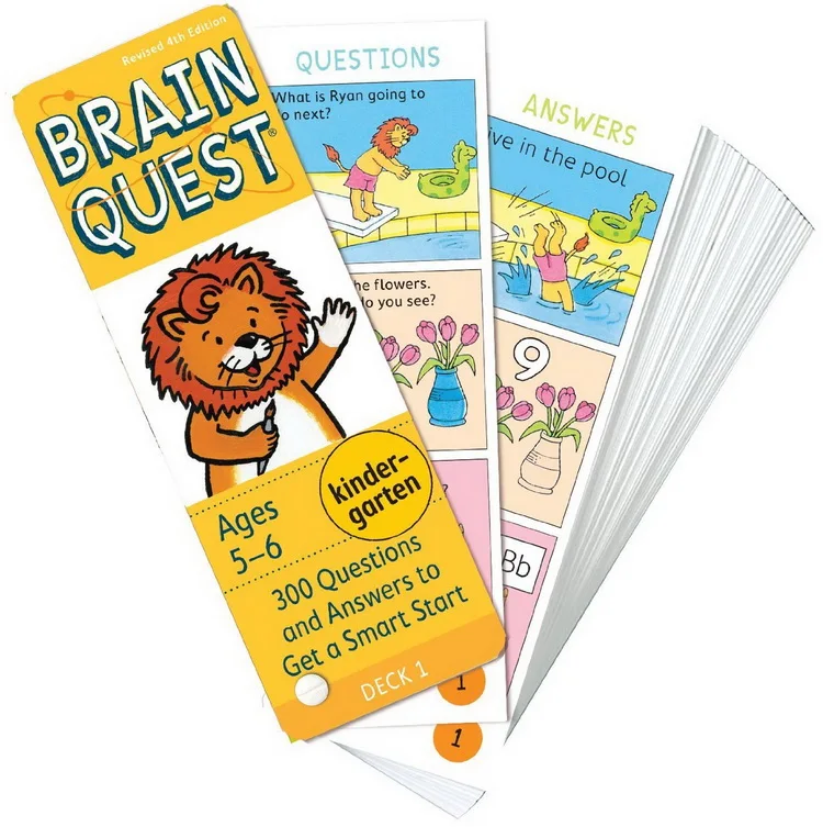 

Brain Quest English Version Intelligence Development Card Children Learning Card Early Educational Toys