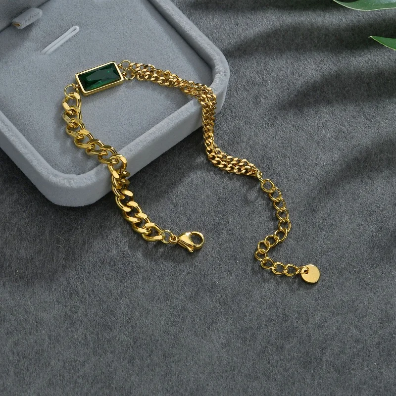 Новый модный зеленый камень ожерелье браслет костюм специально высокого