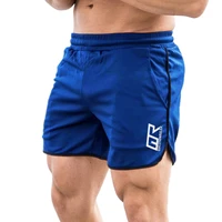 men solid color elastic waist drawstring with pocket beach swimming shorts fitness sports running quick drying stretch shorts
