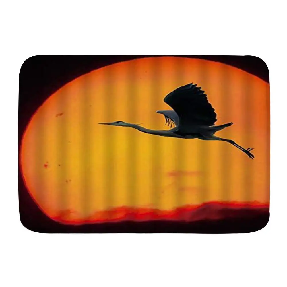 Коврик для ванной красивый плюшевый коврик в виде чайки птицы животных Луны с