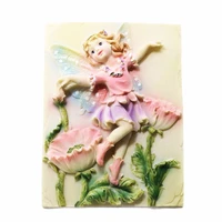 lxyy new flower fairy gypsum aromatherapy silicone molds flower dancing girl fondant chocolate cake decoration baking moulds