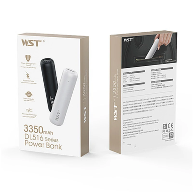 Портативное зарядное устройство Power Bank 3350mAh с USB-портом для внешней батареи Xiaomi Mi 9 8 iPhone 11 pro X Xs Max on.