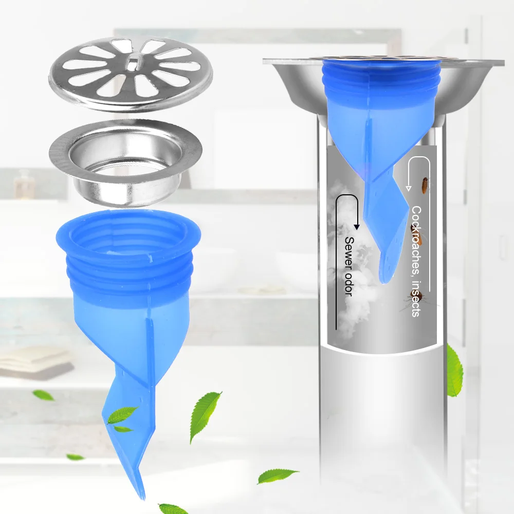 

Anti-clogging Sink Strainer Bathroom Odor-proof Leak Core Down the Water Pipe Draininner Core Kitchen Bathroom Sewer Seal Leak