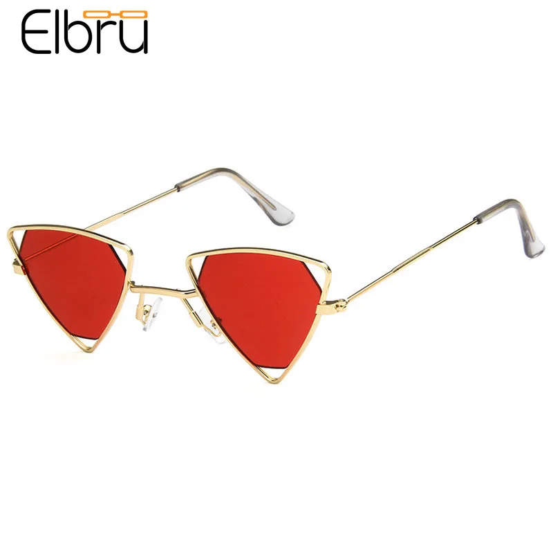 

Elbru модные треугольные солнцезащитные очки для женщин винтажные металлические солнцезащитные очки панк Солнцезащитные очки для мужчин для...