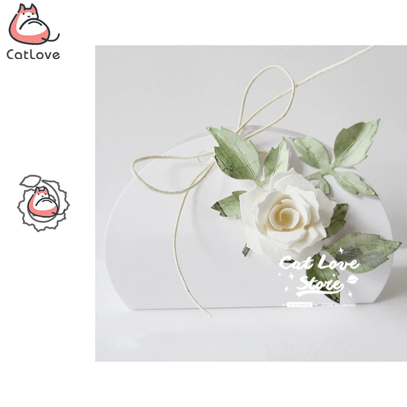 Металлические Вырубные штампы с цветами розы для рукоделия декоративное