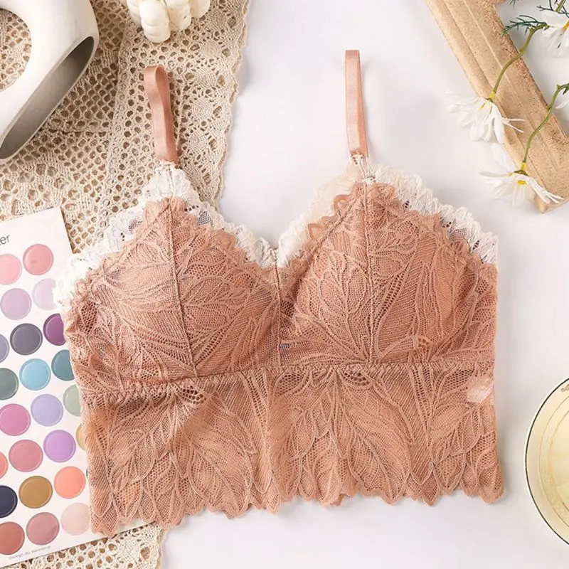 

Бюстгальтер пуш-ап бесшовный с чашками пуш-ап и цветочным кружевом