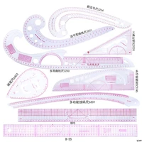 9pcs sewing french curve ruler measure dressmaking tailor drawing template craft tool set