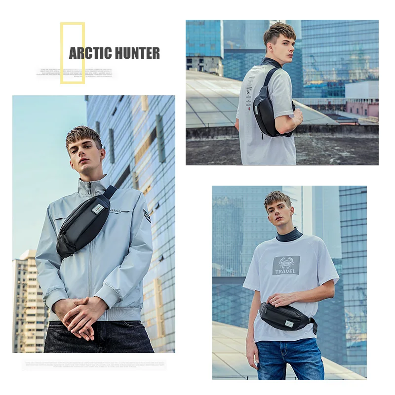 ARCTIC HUNTER мужская повседневная спортивная поясная сумка для коротких поездок