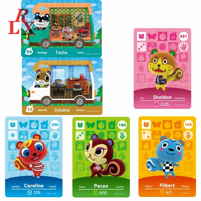 

18pcs Squirrels Animal Croxxing ACNH Villagers Cards NFC Game Cards Ntag215 Tags NS Switch WiiU 3DS Free Shipping