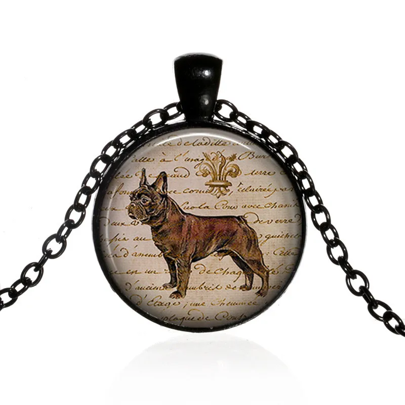 

Cute French Bulldog Necklace Dogs lover animals series pendant Neck Chain The Best Friend Gift Jewelry