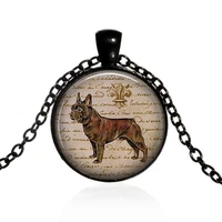 cute french bulldog necklace dogs lover animals series pendant neck chain the best friend gift jewelry