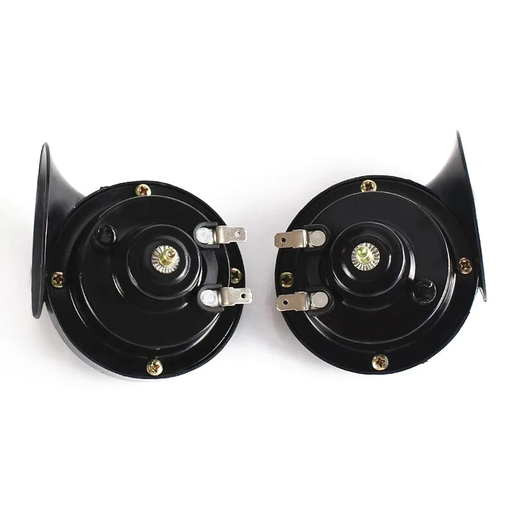 

2pcs 300 DB Train Horn Trucks Car Styling 12V Electric Snail Horn Air Horn Raging Sound For Motorcycle Car Auto Accessories