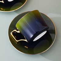 high end coffee cup european style small luxury elegant luxury coffee cup and saucer set english afternoon tea cup