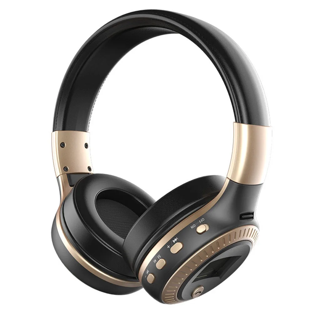 

LCD Display Sports Adjustable Stereo Wireless Headset Noise Reduction With Microphone Earphone Earphone HIFI