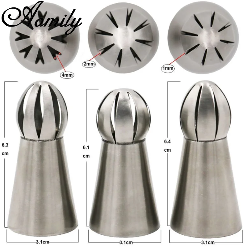 Русские наконечники для выпечки крема из нержавеющей стали с насадкой