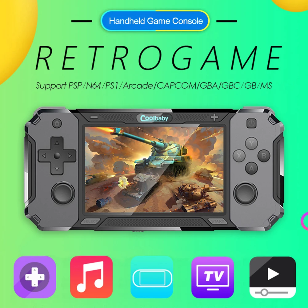 

Retro 4.0 inch IPS Game Console Handheld 4000 Video Games Player Hand-held Gaming Device Support 2Player For PS1 Classic Game