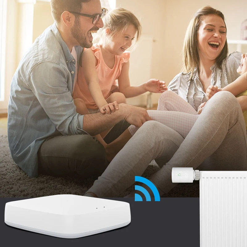 

2-Piece ZigBee 3.0 Smart Radiator Programmable Thermostatic Radiator Valve Temperature Controller Voice Control Alexa