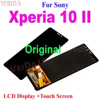 100 original lcd for sony xperia 10 ii lcd display touch screen digitizer panel assembly for sony 10ii lcd display replacement