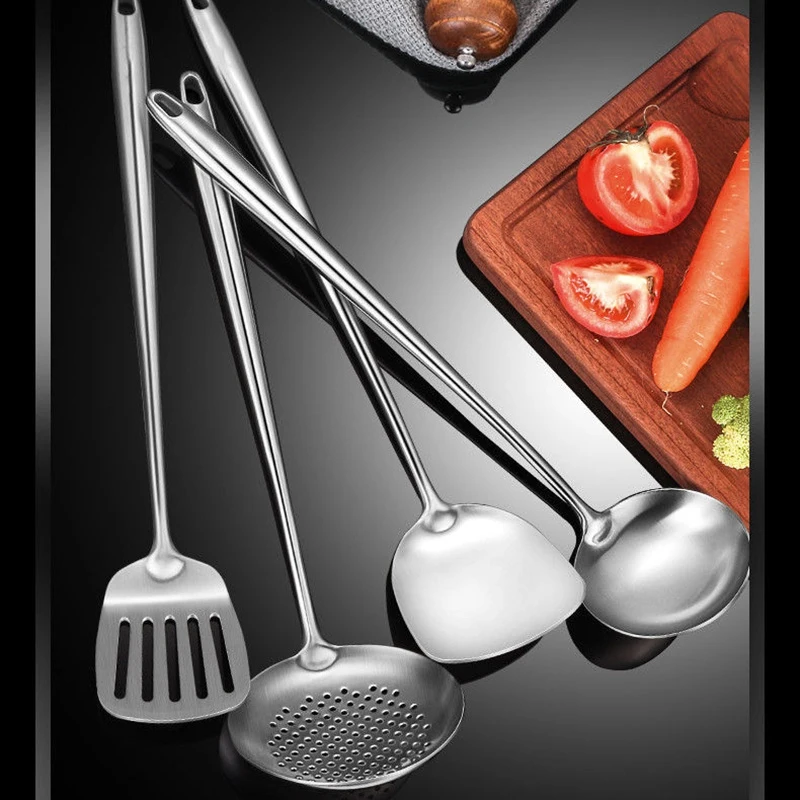 Лопатка из нержавеющей стали 304 удлиненная Бытовая кухонная техника ложка для