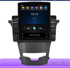 

9.7" octa core tesla style vertical screen Android 10 Car radio GPS Navigation for Ssangyong Korando,New Actyon 2014-2016