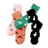 spring autumn and winter womens cartoon animal socks cotton socks factory wholesale
