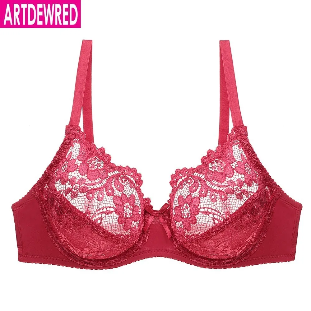 Женский ультра тонкий бюстгальтер полный охват сексуальный мягкий на косточках