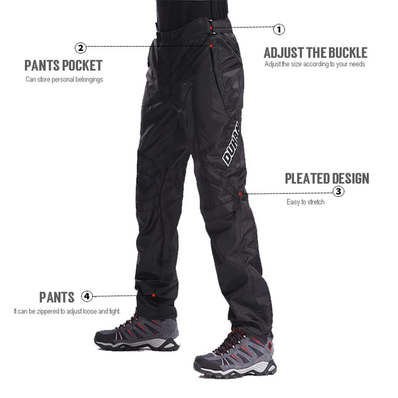 DUHAN мужские ветрозащитные летние и зимние брюки для мотокросса мотоциклетные Oxford