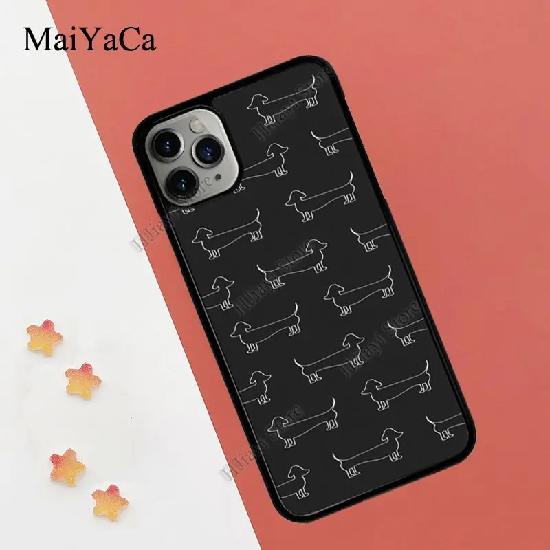 Чехол MaiYaCa с рисунком таксы для iPhone 12 Pro Max mini 11 XS X XR SE 2020 6S 7 8 Plus | Мобильные телефоны