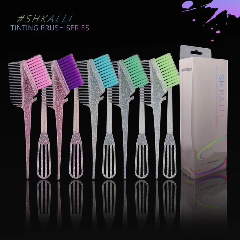 Набор кистей для окрашивания волос набор инструментов крем краска салона мини