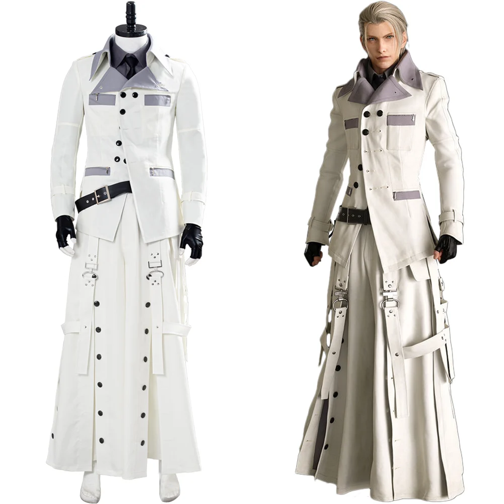

Final Fantasy VII, ремейк Руфуса шинры, костюмы для косплея, рубашка, пальто, брюки, карнавальные костюмы на Хэллоуин