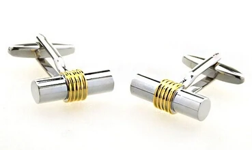 Мужские дизайнерские запонки качественные из латуни золотого цвета с