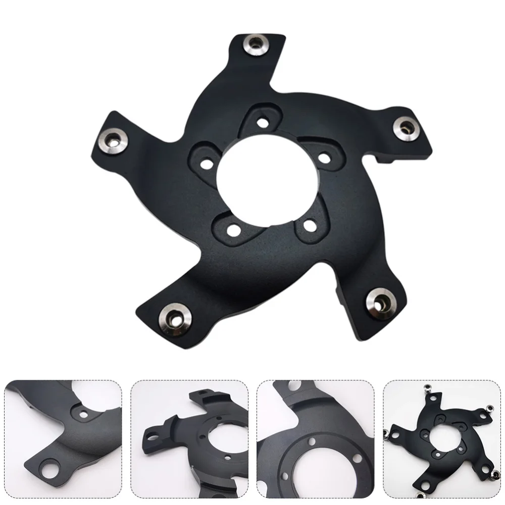 

1Pc Practical Bike Gear Adapter Durable Chain Ring Adapter Bike Supply (Black)