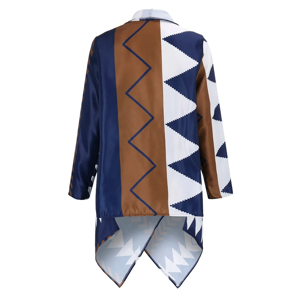 JAYCOSIN Fashion Sweater Women Winter Warm Ethnic Print Knit Cardigan Feminino Casual Loose Irregular Coat Female 1111 |