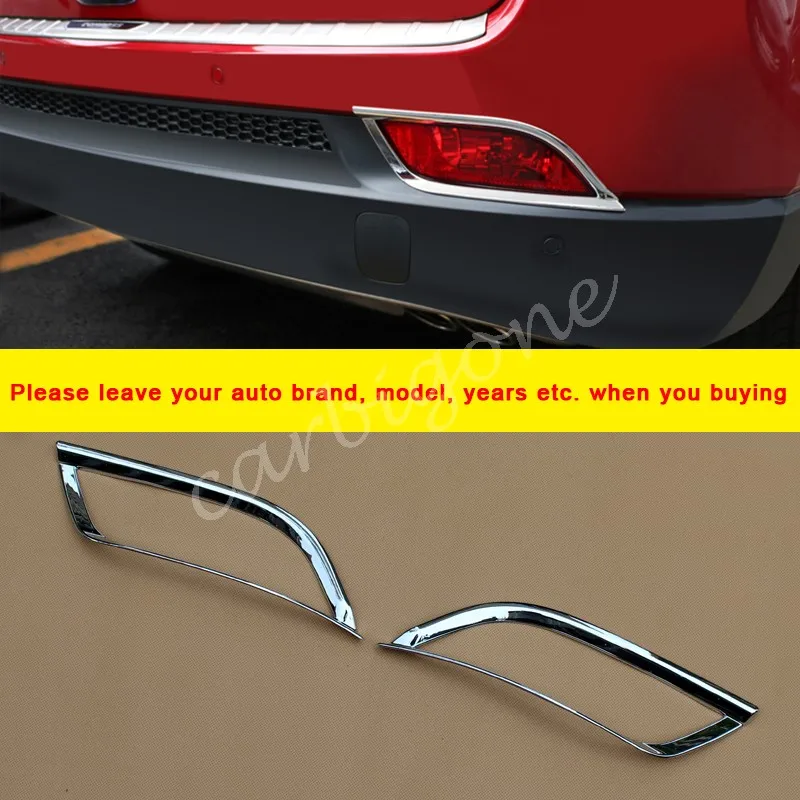

Chrome Plastic Exterior Rear Fog Light Around Cover Bumper Trims For Jeep Compass 2017-2021 Auto Vehicle Accessories