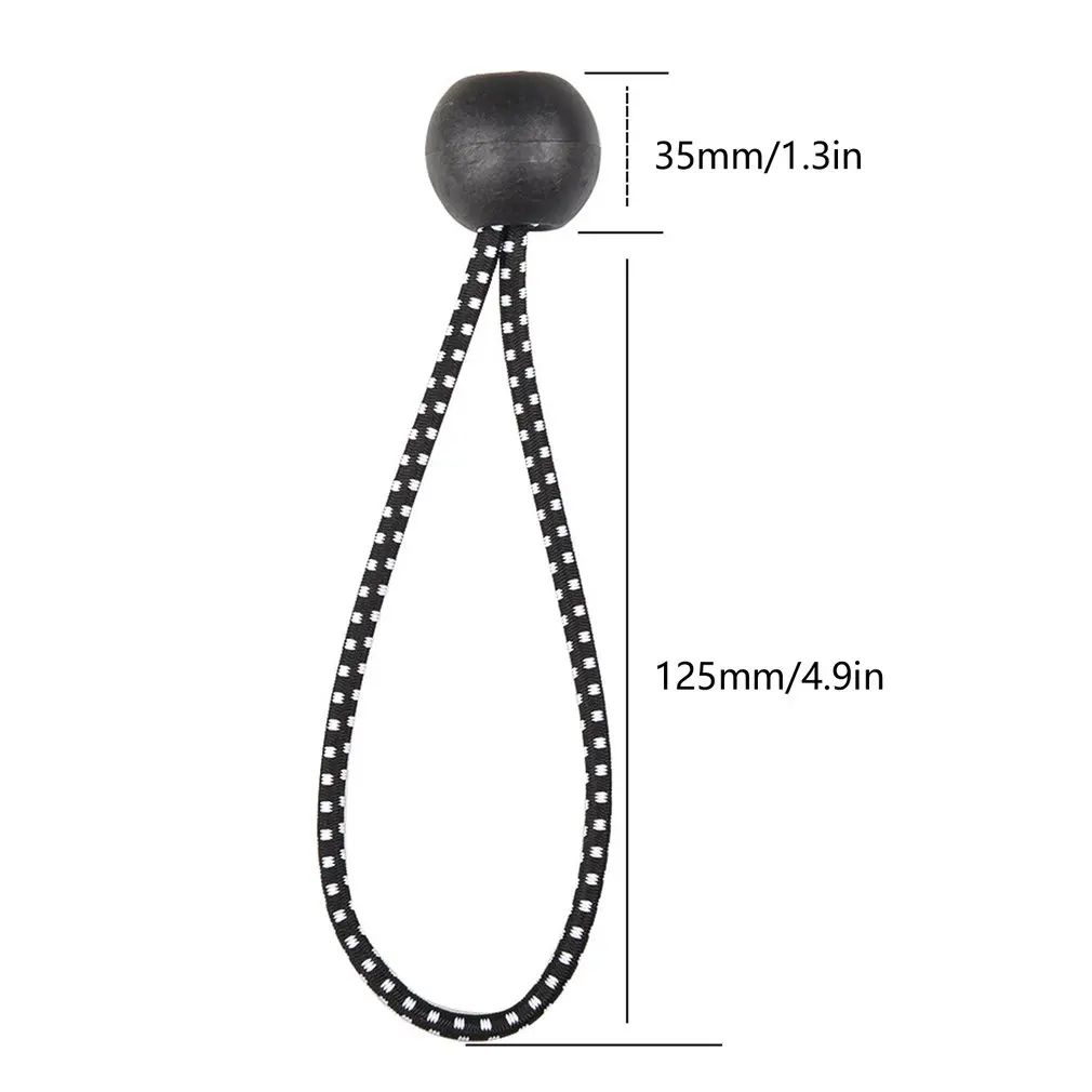 

Outdoor Tent Canopy Oxford Rope Strapping Elastic Ball Rubber Band Rainproof Tarpaulin Accessories Fixed Ball Clip