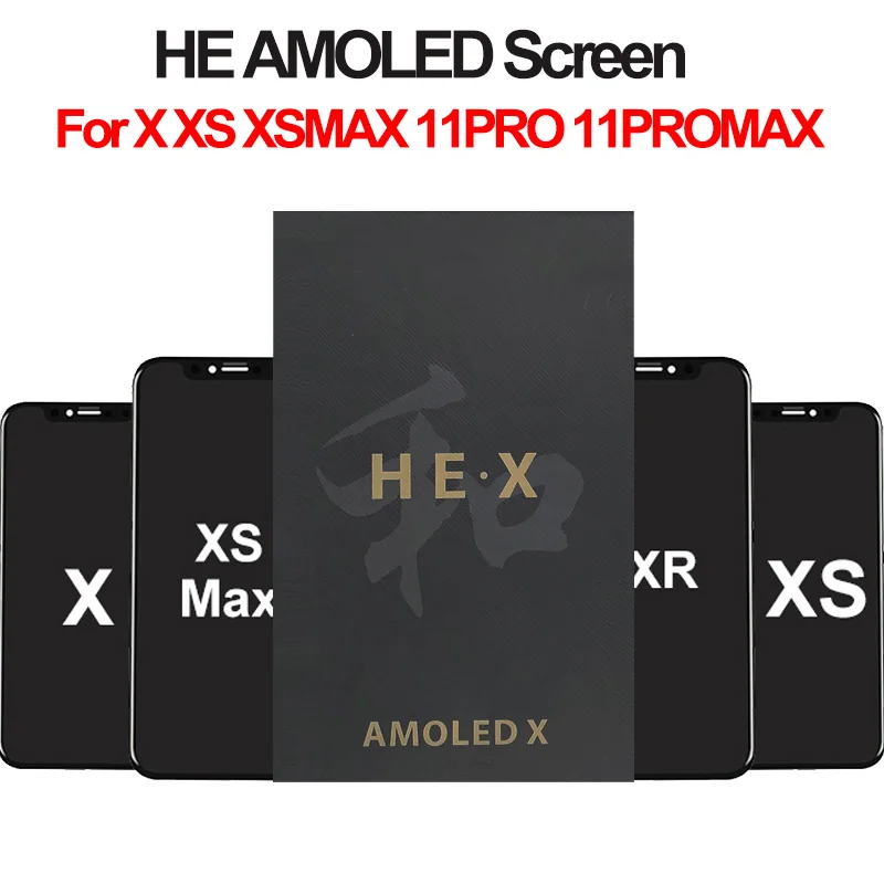 Pantalla OLED para iPhone X, XS, XSMAX, XR, repuesto de Pantalla t&aacute;ctil 3D-0