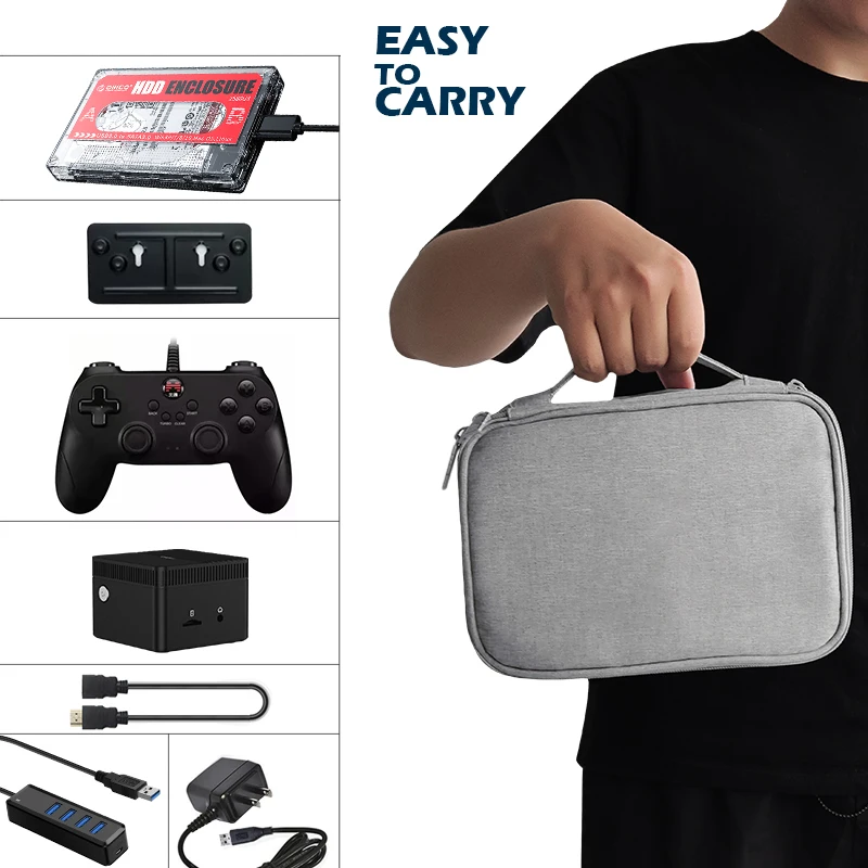 Ретро игровая консоль Chuwi Larkbox супер X Mini PC Box WIN11 для PS2/SS/WII/PSP/N64/DC Intel J4125 с 61000 +
