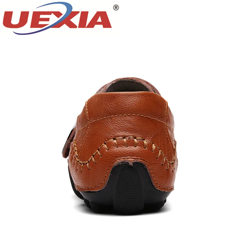 UEXIA Outdoor Sneakers Octopus Soles Flats Men's Shoes Men Driving Handmade Leather Casual Fashion Designer Moccasins | Обувь