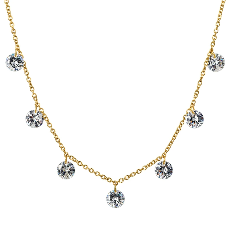 Красочные кристалл кулон ожерелье для женщин Bijoux (украшения своими руками)