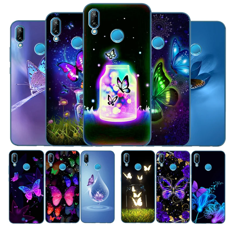 Чехол для телефона с бабочками Huawei P9 P10 P20 P30 P40 Psmart Lite Plus Pro Y9 Y6 Y7 2017 2018 Nova 3 3i чехол |