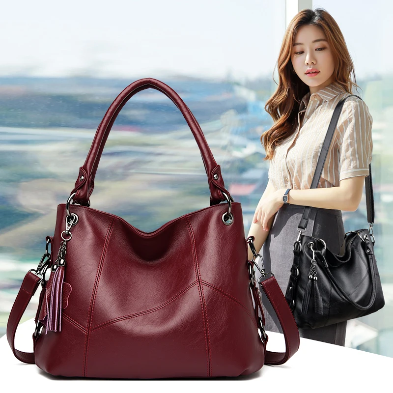 

Soft Leather Tassel Luxury Handbags Women Bags Designer Handbags High Quality Shoulder Messenger Bag Ladies HandBag Bolsos