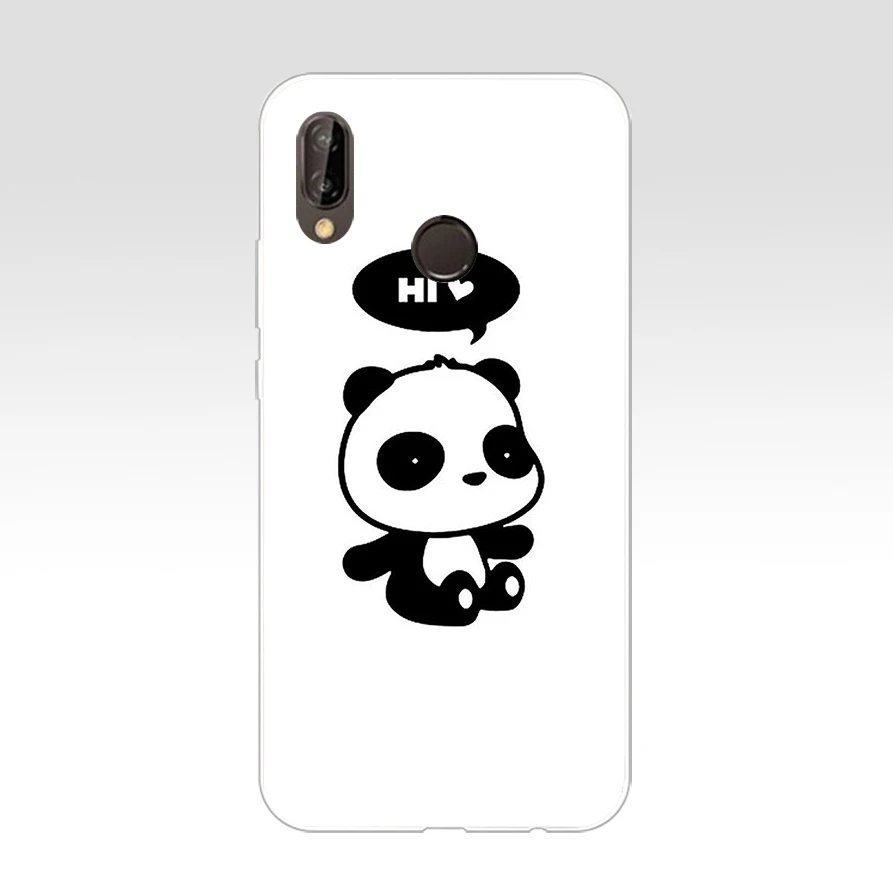 25AS панда мультфильм мягкий Силиконовый ТПУ чехол для телефона Huawei Honor 20 Pro view 10 P8 P9