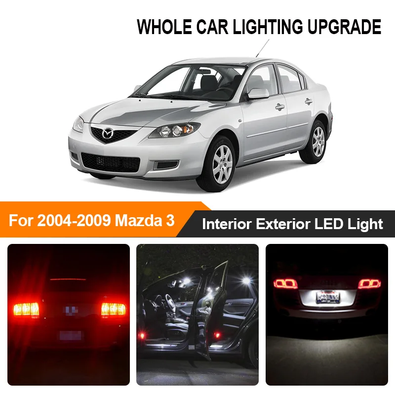 Автомобильные лампы белого и желтого цвета для наружного внутреннего освещения